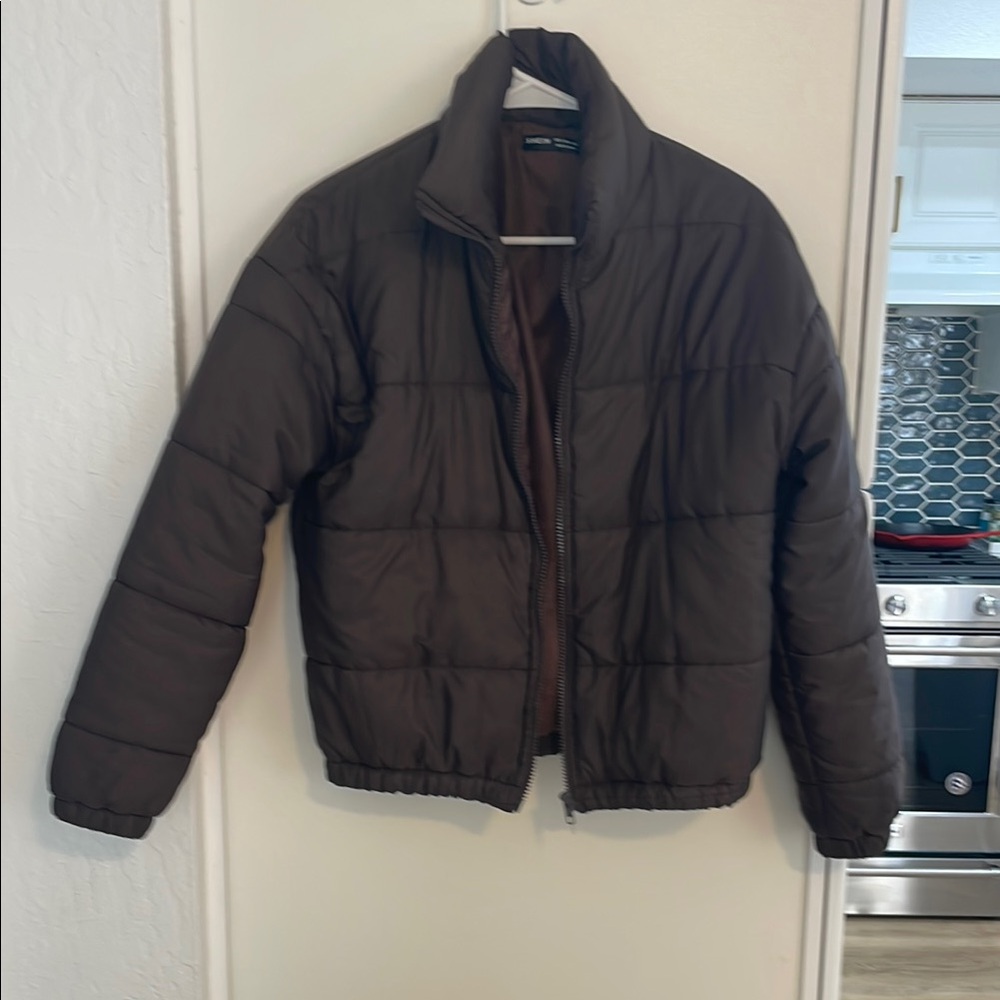 SHEIN Brown Lightweight Women's Puffer Jacket | 4 or small